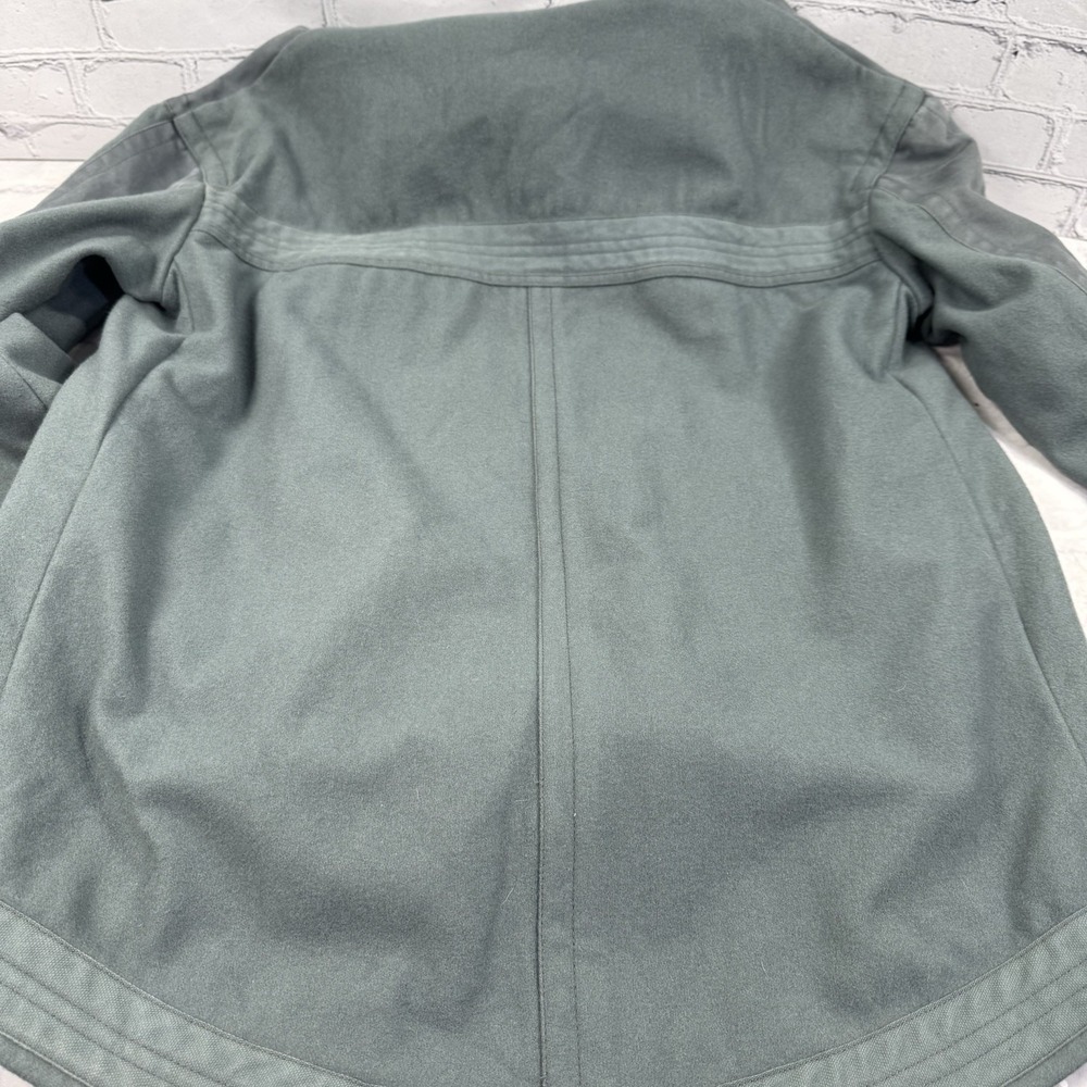 J. Crew Anorak Hooded Pullover Jacket Womens L 1/4 Button High Low Canvas Fleece - Picture 16 of 16